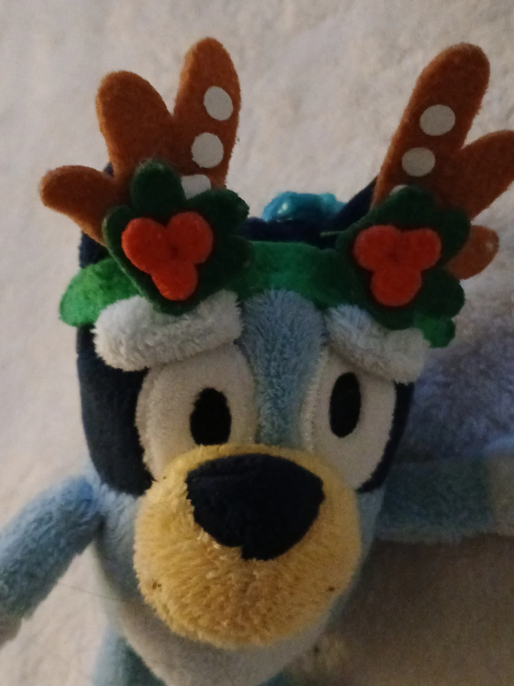 💚  BLUEY Plush Bag Charm Keychain with Reindeer Antler